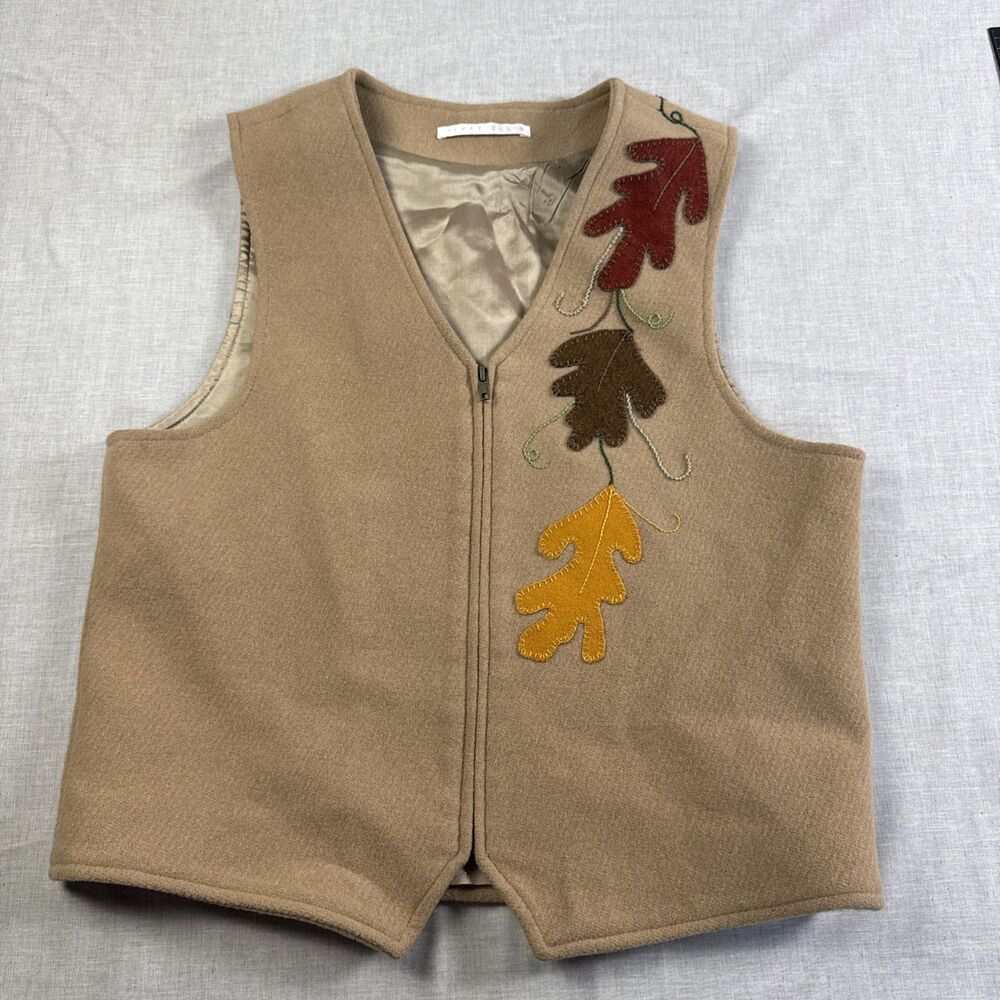 Perry Ellis Decorative Fall Vest Women’s Small
